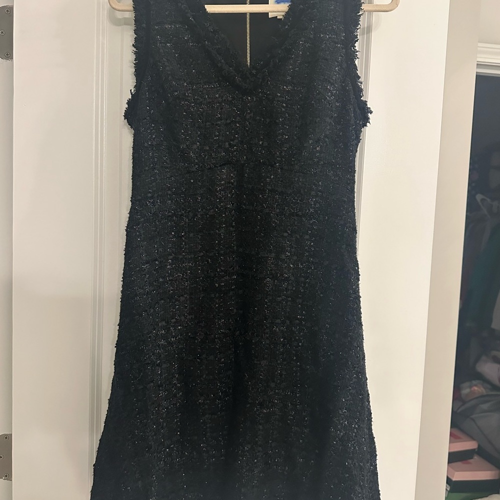NWOT Kate Spade Textured Black Mini Dress